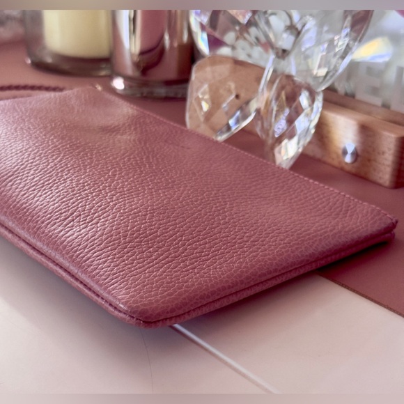 Pink Gucci Bamboo Leather Pouch/ Clutch - Picture 5 of 9
